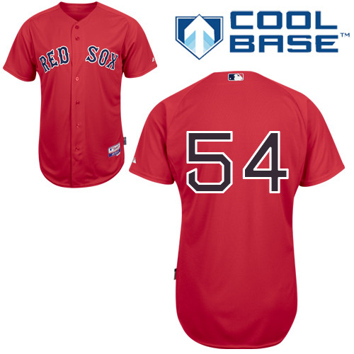 Edward Mujica #54 mlb Jersey-Boston Red Sox Women's Authentic Alternate Red Cool Base Baseball Jersey
